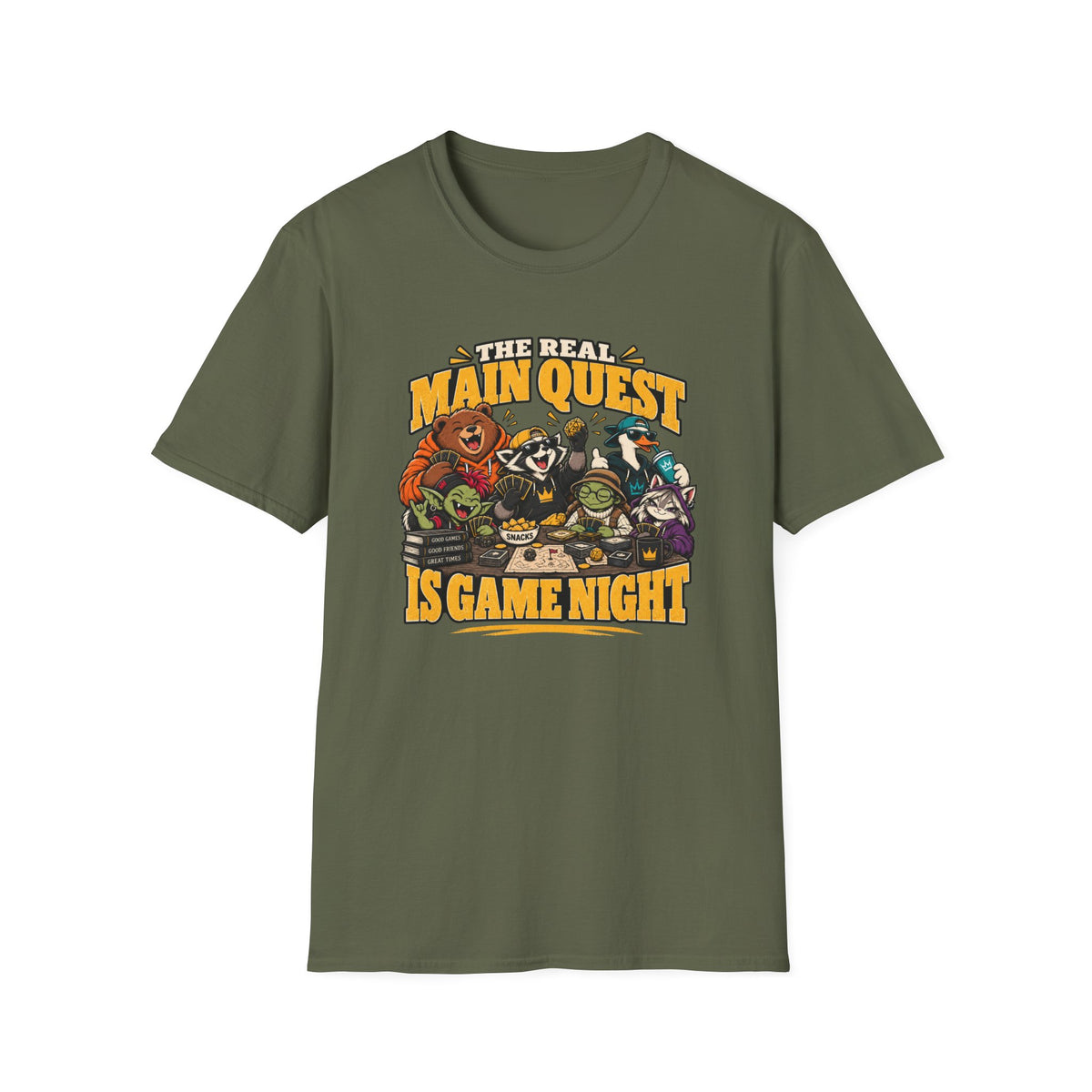 The Real Main Quest Is Game Night T-Shirt
