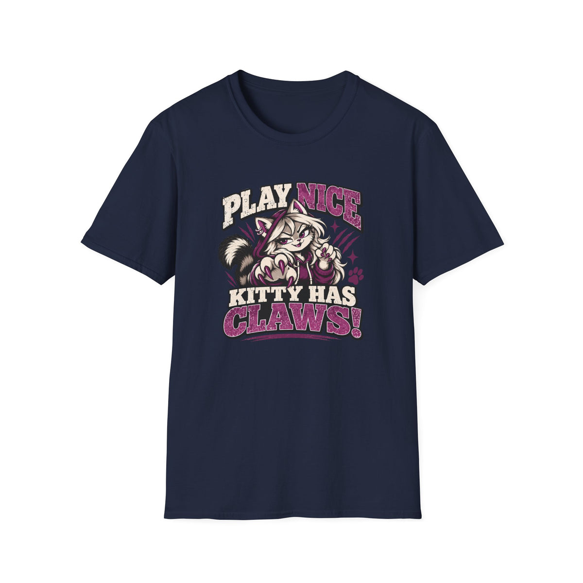 Play Nice Kitty Has Claws T-Shirt