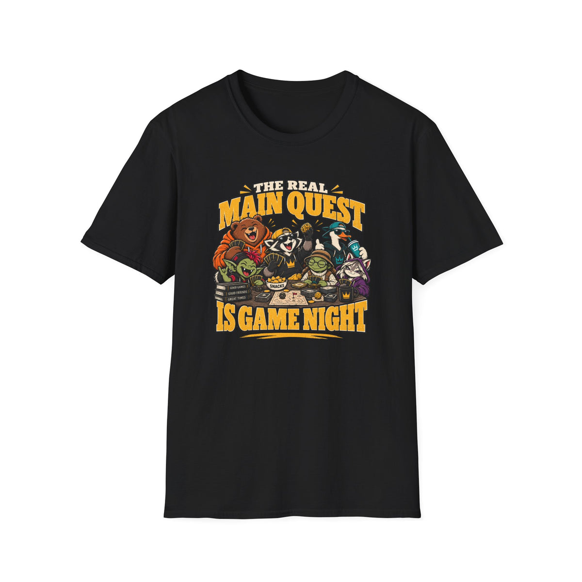 The Real Main Quest Is Game Night T-Shirt