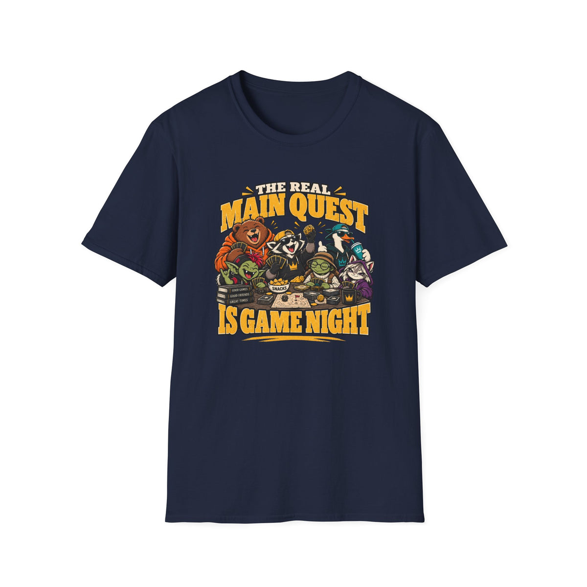 The Real Main Quest Is Game Night T-Shirt